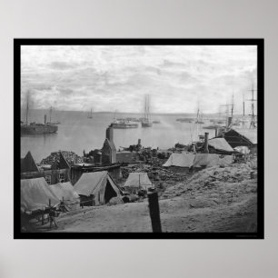Póster Explosão da barca da ordenação no ponto 1864 da