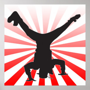 Póster explosão da dança de ruptura