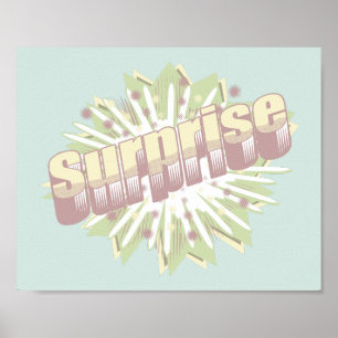 Poster Explosão da onomatopeia surpresa