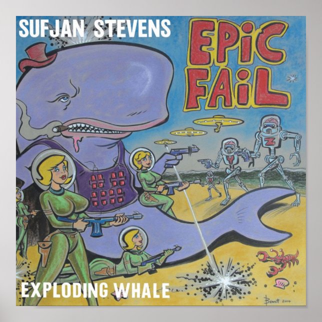 Poster Explosão de baleia (Frente)