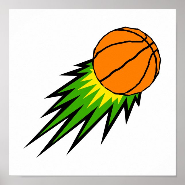 Póster Explosão de basquete (Frente)