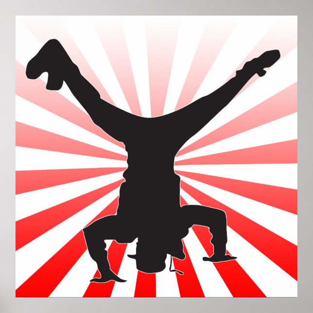 Póster explosão de dança de intervalo (Frente)