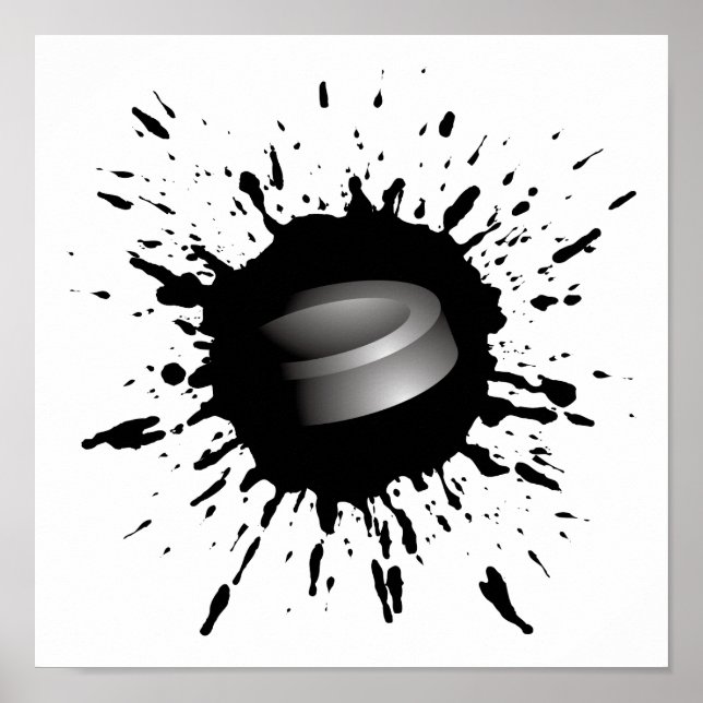 Póster Explosão de hóquei (Frente)