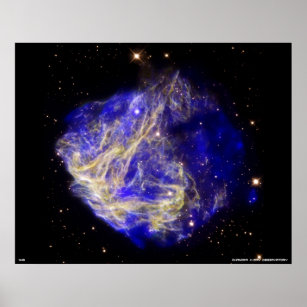 Poster Explosão de Supernova Stellar Shrapnel NASA