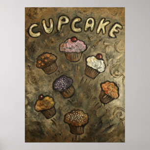 Póster Explosão do cupcake