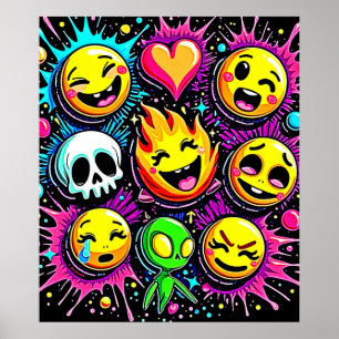 Poster Explosão Emoji Jogada