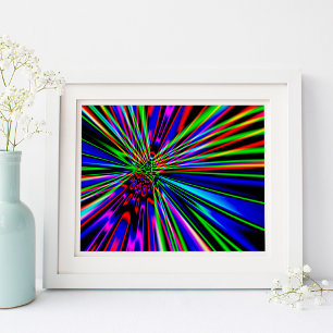 Póster Explosão neon