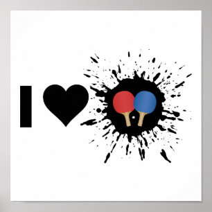 Póster Explosivo Eu Adoro Ping Ping Ping pong