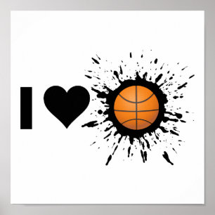 Poster Explosivo eu amo o basquetebol