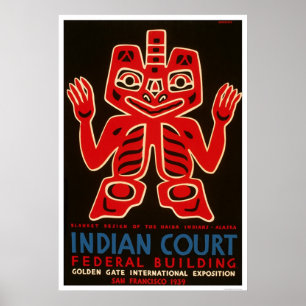 Poster Expo indiana da cobertura SF WPA 1939