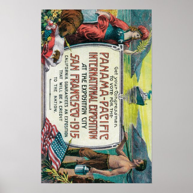 Poster Expo Internacional do Pacífico Panamá (Frente)