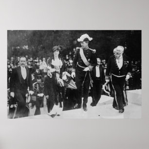 Póster Expo Rei Albert & Queen Elizabeth Ghent 1913