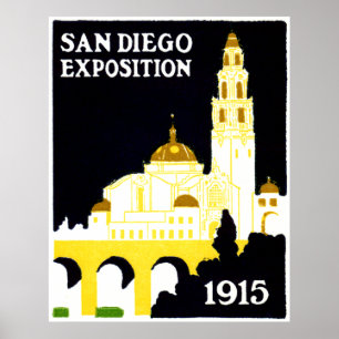 Póster Exposição 1915 de San Diego