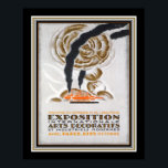 Poster Exposição 1925 Art Deco Paris<br><div class="desc">Anúncio de 1925 para a exposição de Deco de Arte de Paris- 16x20 mostrado aqui,  mas disponível em outros tamanhos,  assim como na canvas.</div>