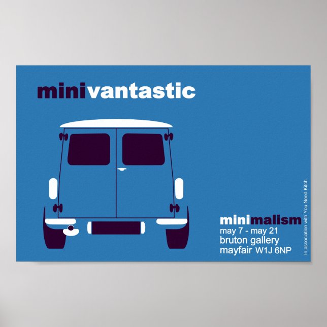 Poster Exposição Clássica Mini van (Frente)