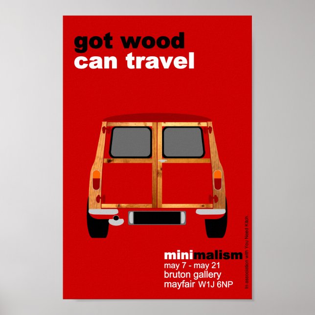 Poster Exposição Clássica Original Mini Countryman (Frente)