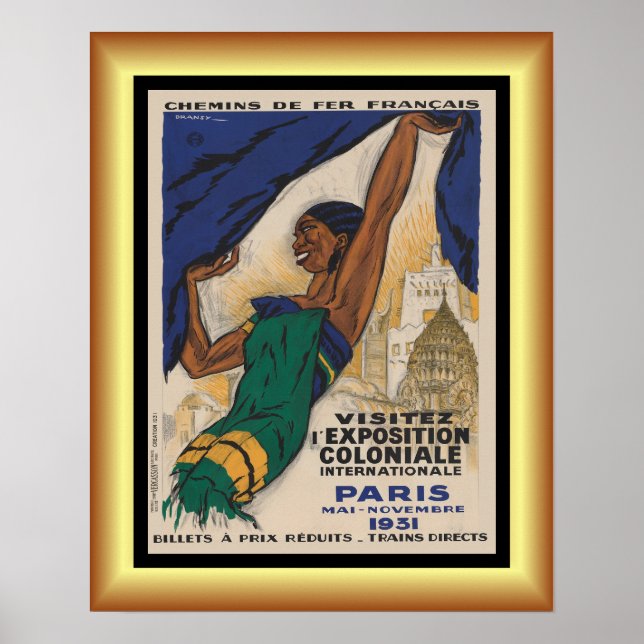 Poster Exposição Colonial Internacional ~ Paris ~ (Frente)