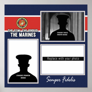 Póster Exposição da foto do Corpo do Marines