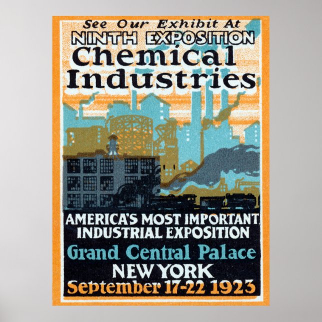 Poster Exposição da indústria química 1923 (Frente)