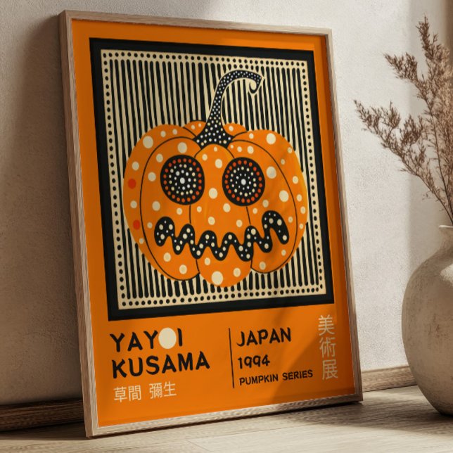 Poster Exposição de Abóbora de Halloween de Yayoi Kusama  (Criador carregado)