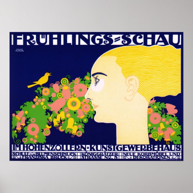 Poster Exposição de Artes e Artesanatos da FRUHLINGS SCHA (Frente)