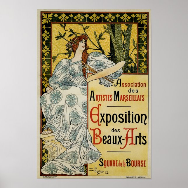 Póster Exposição de Beaux-Arts (Frente)