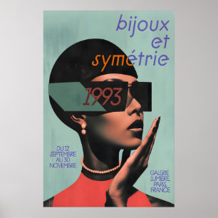 Poster Exposição de Moda de Paris Arte Impressa Bijoux et