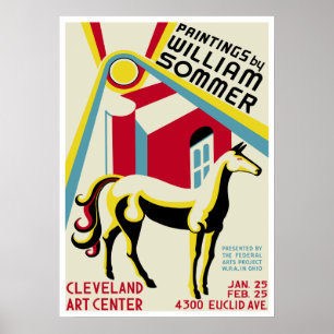 Poster Exposição de William Sommer