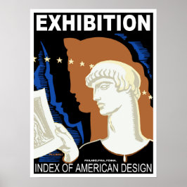 Poster Exposição Design Americana da Filadélfia