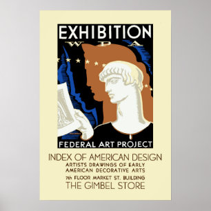 Poster Exposição Design Americana de Filadélfia