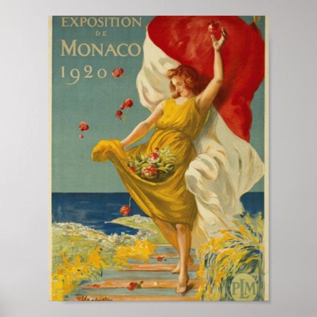 Poster Exposição do Mônaco 1920 (Frente)