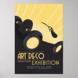 Poster - Exposição do Museu do Design de Art Deco<br><div class="desc">Poster de exposição do Museu do Deco de Arte Negra e Amarela Opção de check-out para a sua compra este poster com um comando feito para medir a fama pelo zazzle. Adicione uma montagem ao fazer da imagem, esta bela imagem sobressai. Não se esqueça de adicionar seu feedback muito tempo...</div>