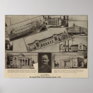 Poster Exposição do Pacífico Alaska-Yukon, Seattle, 1909