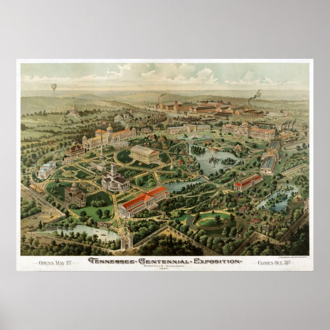 Poster Exposição do Tennessee Centennial (Frente)