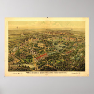 Poster Exposição do Tennessee Centennial, Nashville (1897