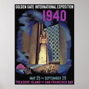 Poster Exposição Internacional da Porta do Ouro 1940