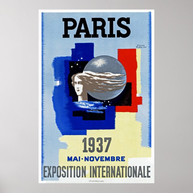 Poster Exposição Internacional de Paris (Frente)