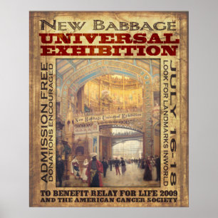 Póster Exposição nova do universal de Babbage