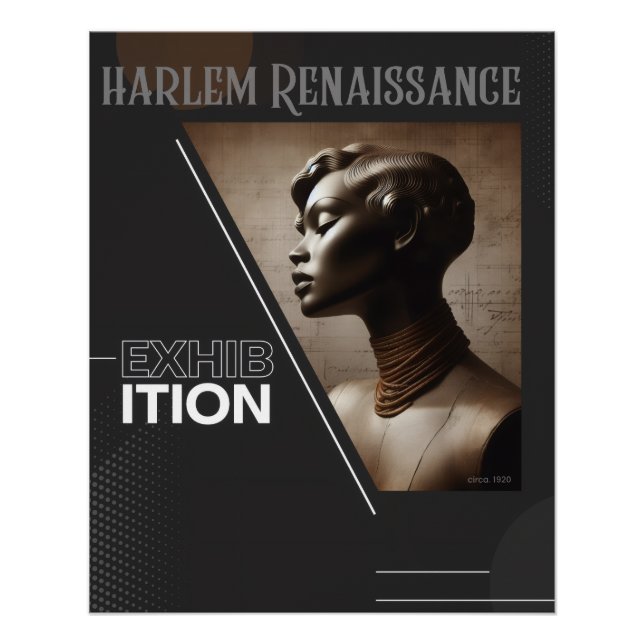 Póster Exposição Sofisticada do Renascimento de Harlem (Frente)