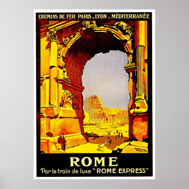 Póster Express de Roma (Frente)