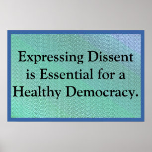 Poster Expressando Dissentimento