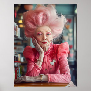 Poster Expressão do Beijo de Eterno Graça a Rosa