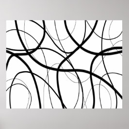 Poster Expressão em Preto e Branco