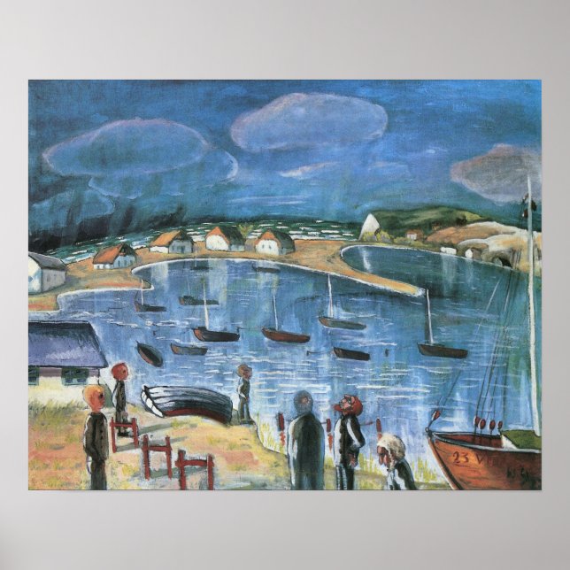 Poster Expressionismo Vintage, Hidensee por Walter Gramat (Frente)