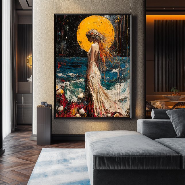 Poster Expressionista O Nascimento de Vênus - Negrito Rei (Criador carregado)