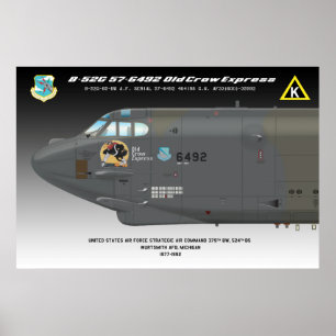 poster "expresso" do corvo velho de 24x36 B-52G