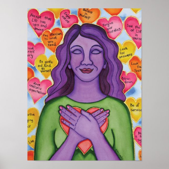 Póster Expressões de amor próprio (Frente)