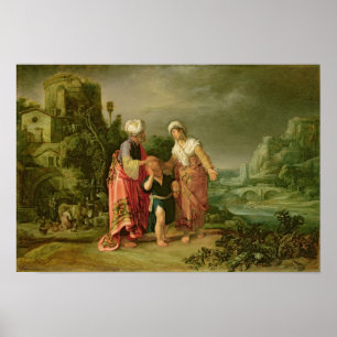 Póster Expulsão de Hagar, 1612