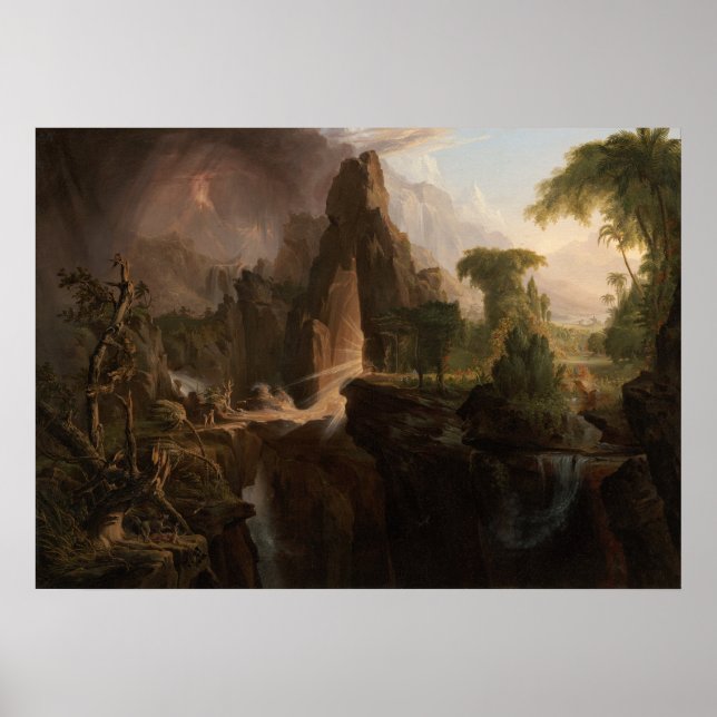 Poster Expulsão do Éden (1828) — Thomas Cole (Frente)