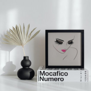 Poster Extensão de Lash com lascas longas de face